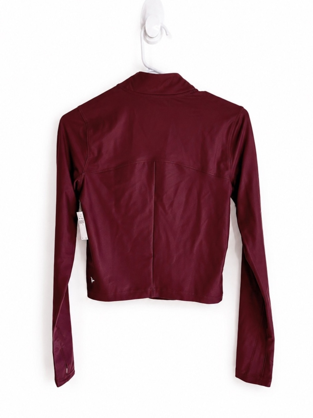 NWT Old Navy PowerSoft Crop Full Zip Jacket in Royal Velvet Size Small - Picture 7 of 16
